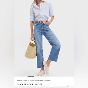 Tuckernuck NWT Bea Women’s Canvas Sneaker in Ivory, size 9.5